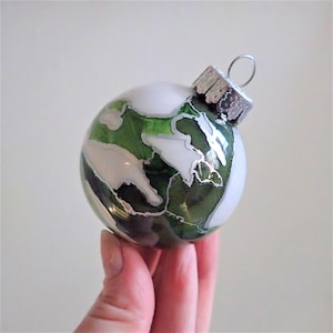 Hand Painted Glass Ornament - Ready to Ship
