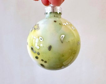 Hand Painted Glass Ornament - Ready to Ship