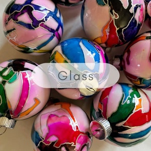 Colorful Hand Painted Contemporary Holiday Decoration image 6