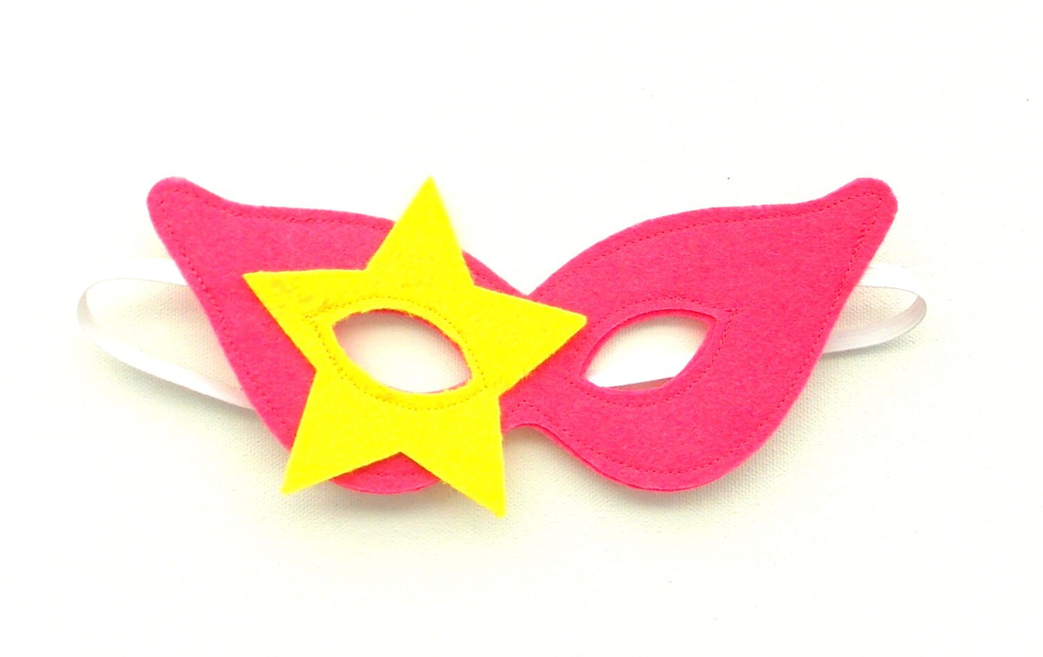 Pink Mask Superhero Mask Dress Up Costume Mask Felt Etsy