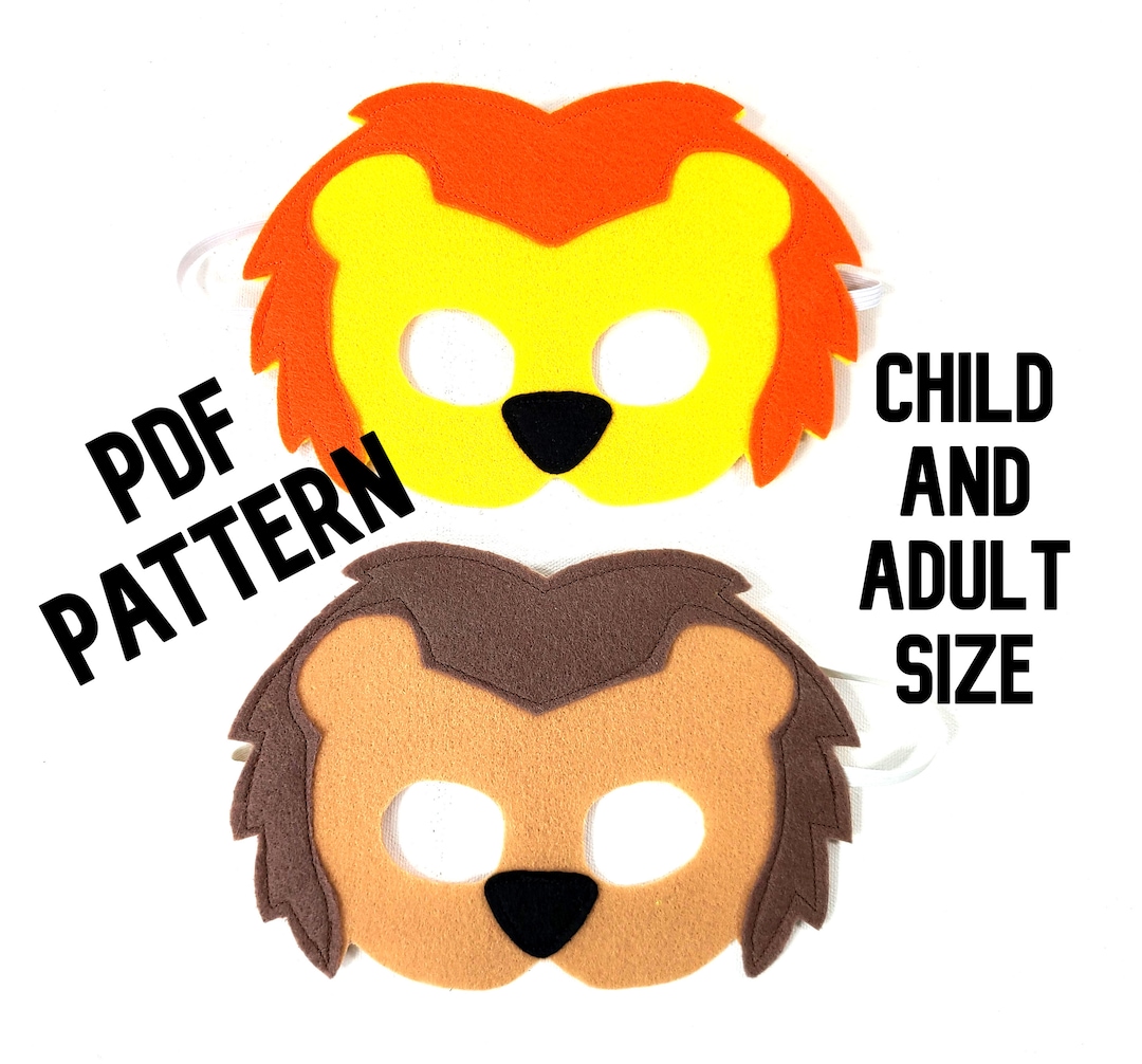 Lion Mask Pattern - Etsy