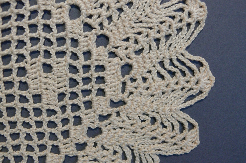 Custom Handmade Crocheted Initial Doily A image 3