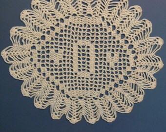 Custom Crocheted Initial Doilies "o"