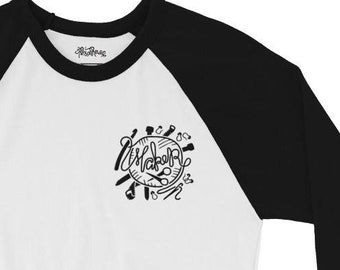 Embroidered Maker Baseball Tee