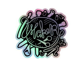 Holographic Vinyl Maker Sticker