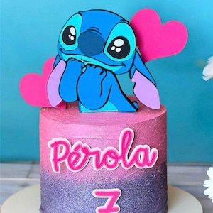 Stitch Cake Topper - Stitch Birthday  - Stitch Decor -  Personalized Stitch Cake Topper - Stitch Party Decorations