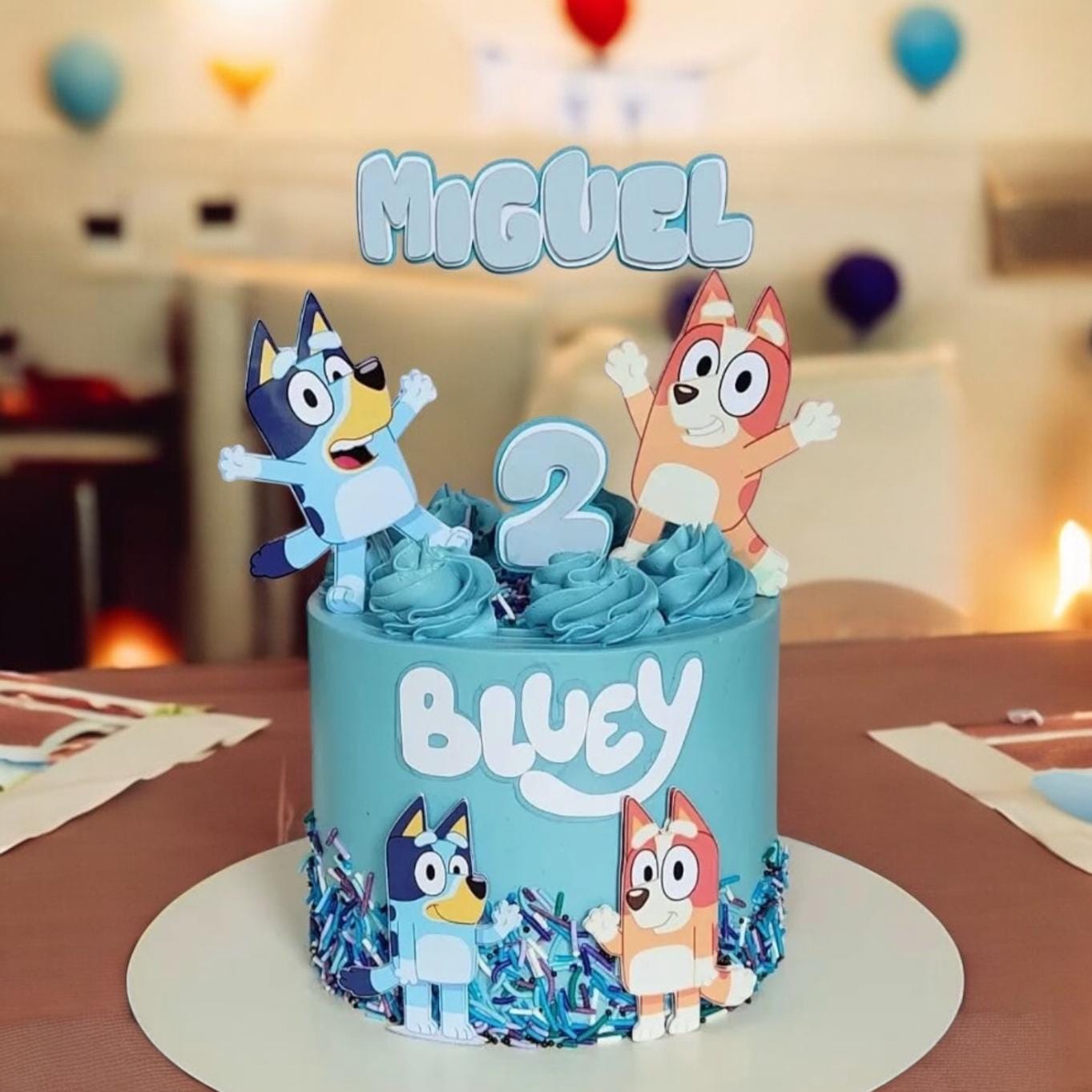 Bluey Cake Topper
