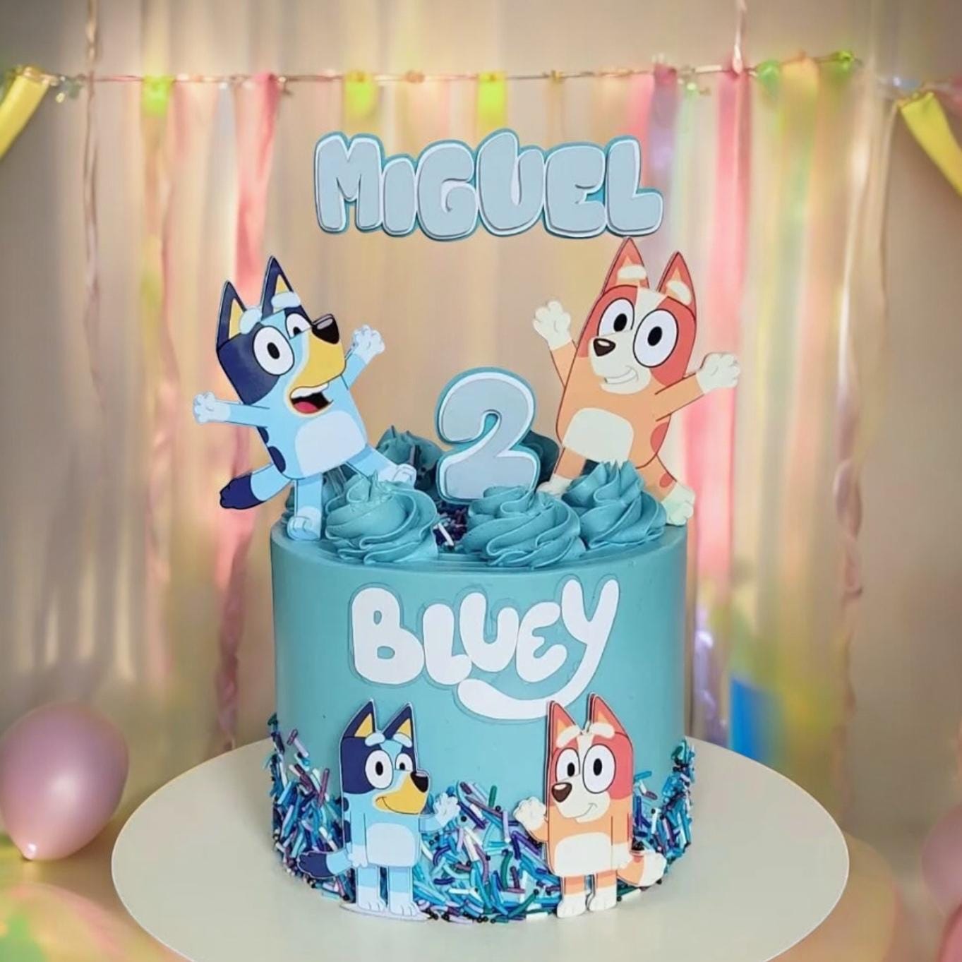 Bluey Cake Topper