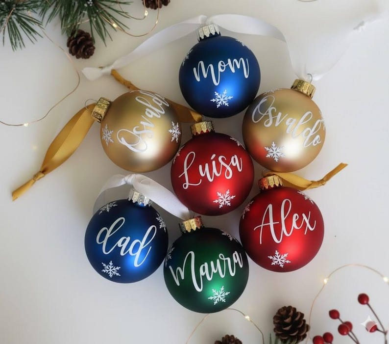 Personalized Christmas Ball Ornament, Custom Name Holiday Decor Etsy — free download