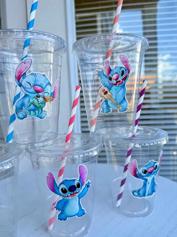 Stitch Birthday  - Party Cups – Birthday Supplies, Themed Party Favors - Disposable Cups for Kids