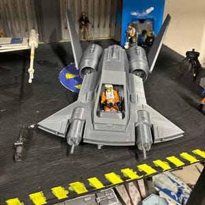 Pirate Snub Fighter for 3.75 inch (1:18) Scale Figure Diorama (Painted)