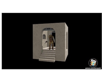 Jabbas Palace rear wall left