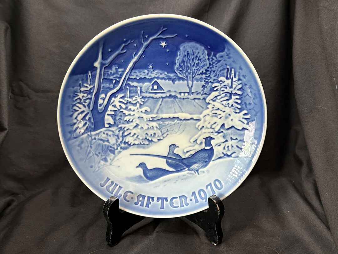 Bing and Grondahl Denmark Royal Copenhagen B & G Blue Hand Painted ...