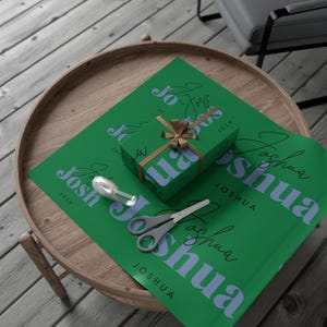 Carta da regalo personalizzata - Nomi/soprannomi personalizzati - Opzioni di carta satinata/opaca - Festività, compleanni, celebrazioni - Carta da regalo