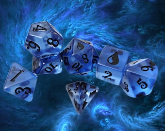 Elemental Water Dice Set D&D Dice DND