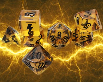 Elemental Thunder Dice Set D&D Dice DND