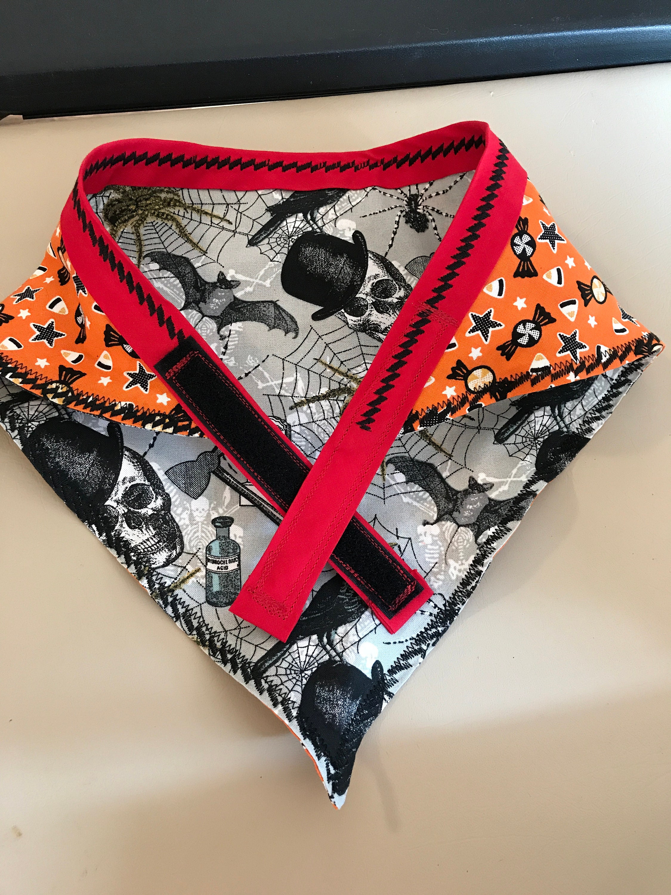 Halloween Dog Bandana Dog Halloween Bandana Fall Dog Bandans Etsy