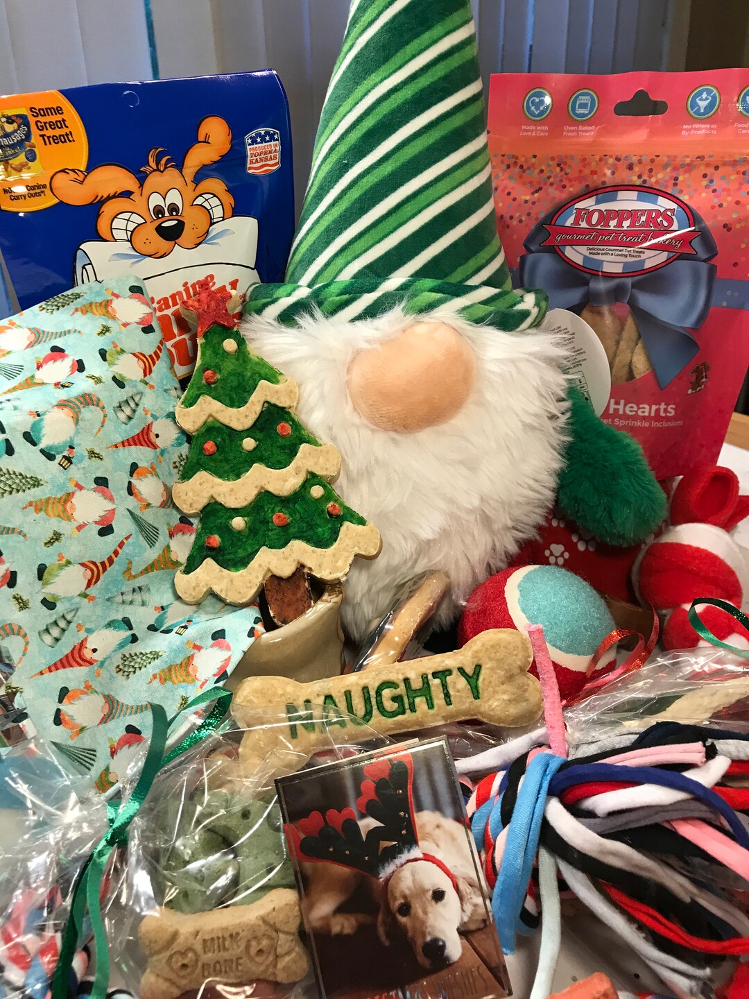 Personalized Dog Christmas Gift Box Dog Gift Christmas Basket Etsy
