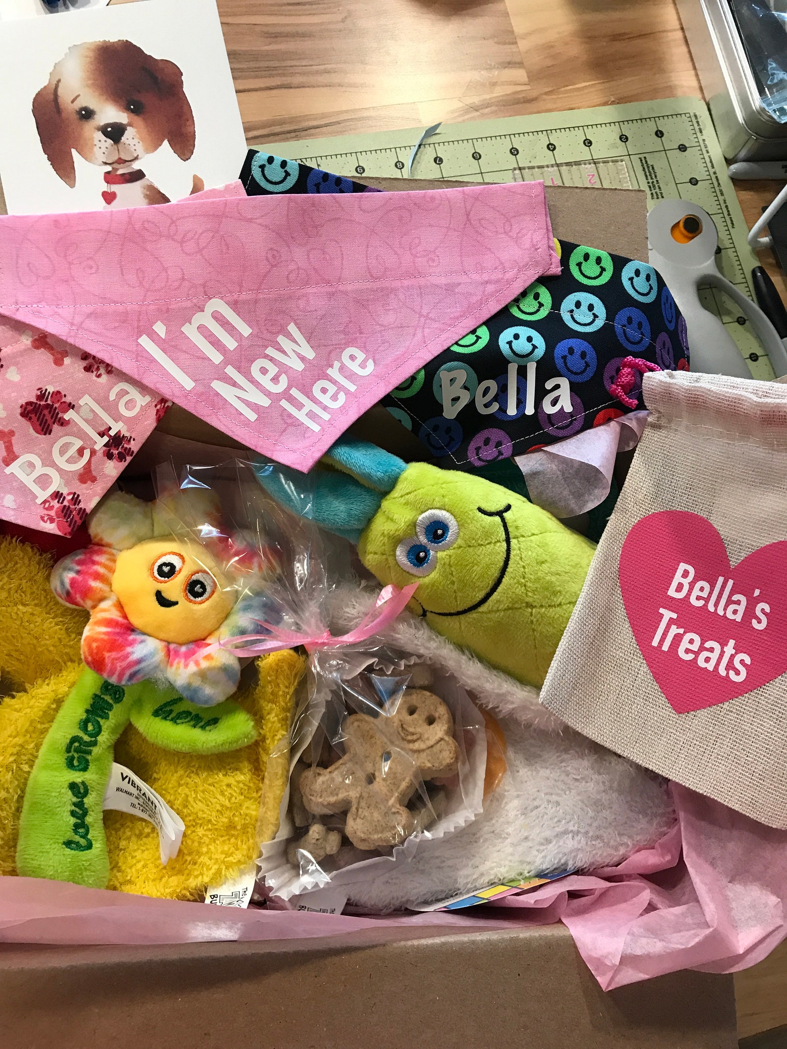 Personalized New Puppy Gift Box New Dog Gift Basket Gift Etsy