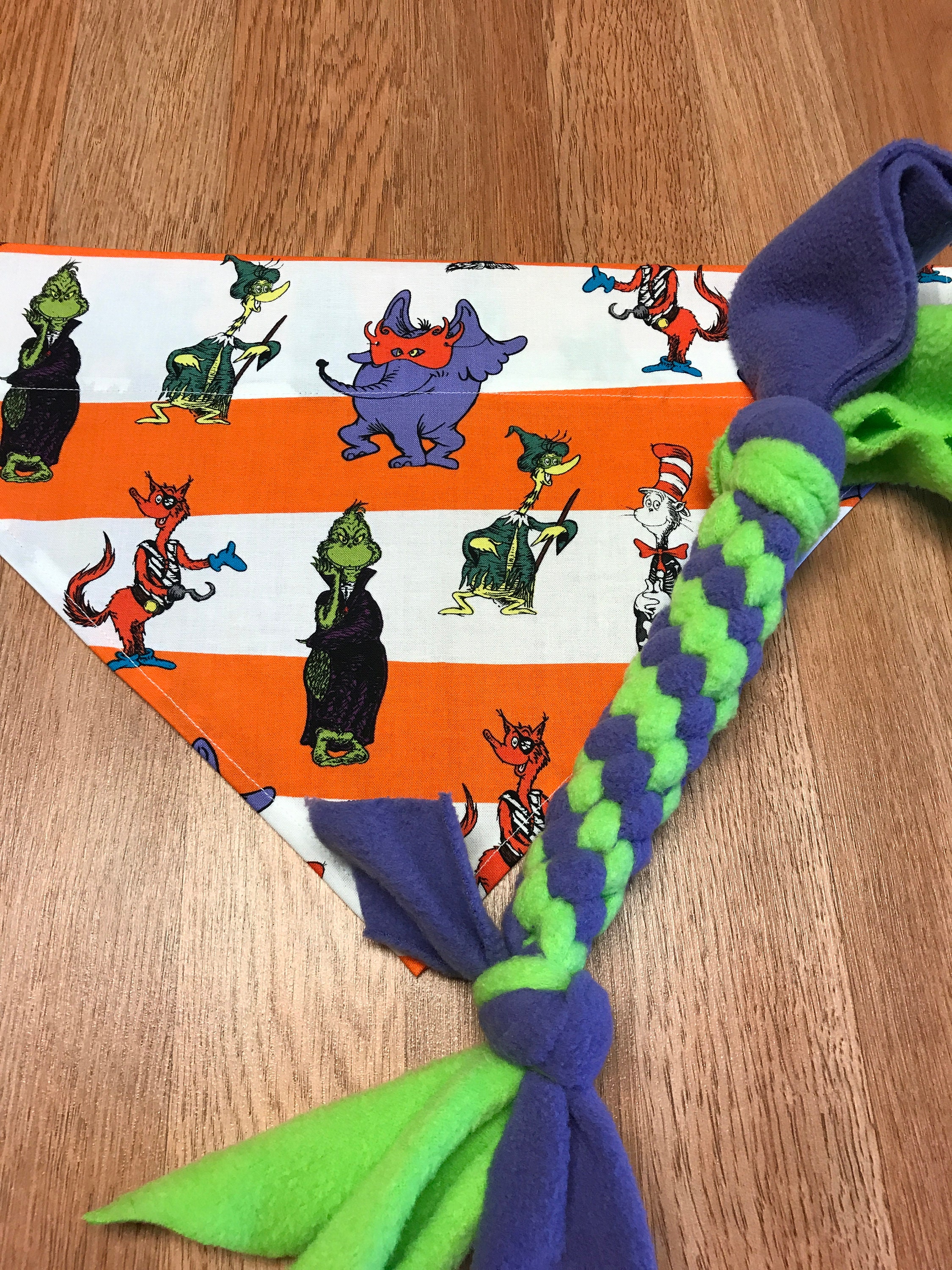 Halloween Dog Bandana And Matching Dog Toy Large Dog Bandana Etsy