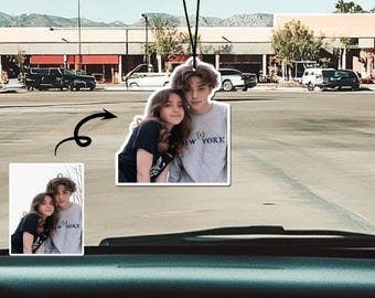 Custom Car Air Freshener with Your Photo, Cute Car Scent, Custom Car Freshie, Picture Freshener, Personalized Car Accessories