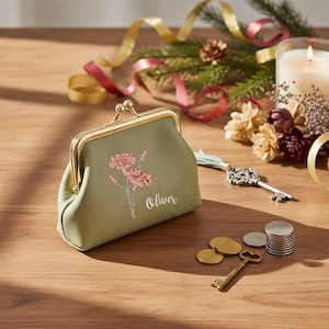 Regalo personalizado para dama de honor: monedero con tu logotipo, billetera de piel sintética UV, recuerdo de boda para la novia, elegante recuerdo de boda.