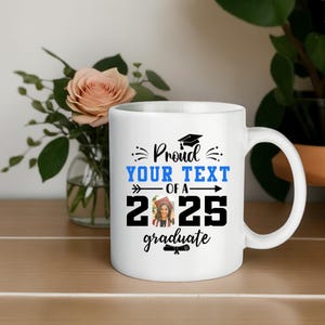 Abschlussfototasse, College-Abschluss-Geschenktasse, benutzerdefinierte Bildtasse, personalisierte graduierten-Fototasse mit Namen, Klasse von 2025-Kaffeetasse