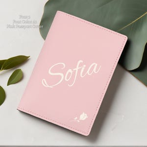 Gepersonaliseerde leren paspoortomslag, aangepast cadeau voor moeder, cadeaus beste vriend voor vrouwen, valentijnscadeaus reizen, gepersonaliseerde paspoorthouder