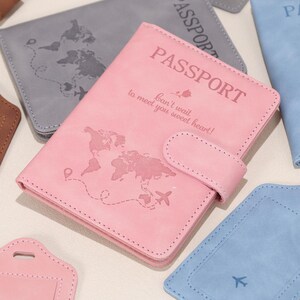 Passport Cover, Benutzerdefinierte Brautjungfer Geschenke, Personalisierter PU-Leder Passhalter, Benutzerdefinierter Leder RFID Pass Personalisierter Brieftaschenpassport