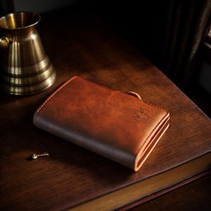 Portefeuille fin personnalisé pour homme, Portefeuille en cuir personnalisé, Cuir de qualité supérieure et aluminium, Porte-cartes personnalisé gravé au laser, Cadeau pour la fête des pères
