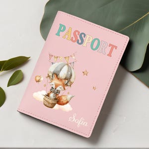 Baby Passport Cover, Custom Baby First Passport Holder, Cute Cartoon Passport Cover, Bear Rabbit Mouse Fox Passport Cover, New Baby Gifts