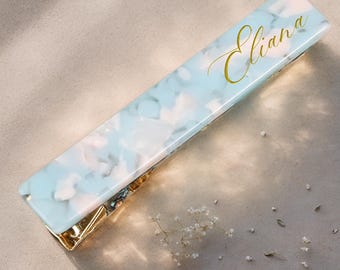 No Bend Hair Clips for Styling, Acrylic Resin Flat Clip, No Crease Curl Small Pin, Bang Seamless Hair Barrette Tool for Makeup-Hairstyle