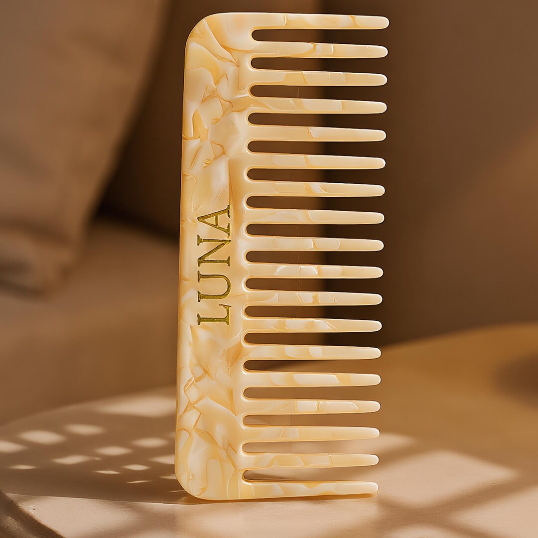 Custom Travel Hair Comb, Engraved Wide Tooth Comb, Bridesmaids Gift ...