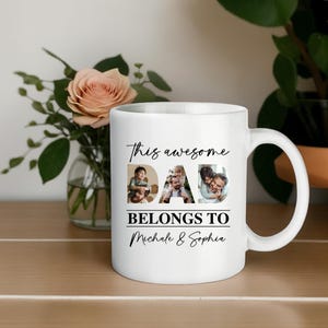 Custom Dad Photo Mug, Dad Gift Mug, Dad Birthday Gifts From Kids, Personalized Dad Mug, Father's Day Gifts Mug