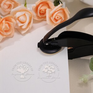 Personalized Book Embosser - Book Lover Gifts, Custom From The Library Of Book Stamp, Library Embosser, The Book Belong To Stamp, Gift Idea