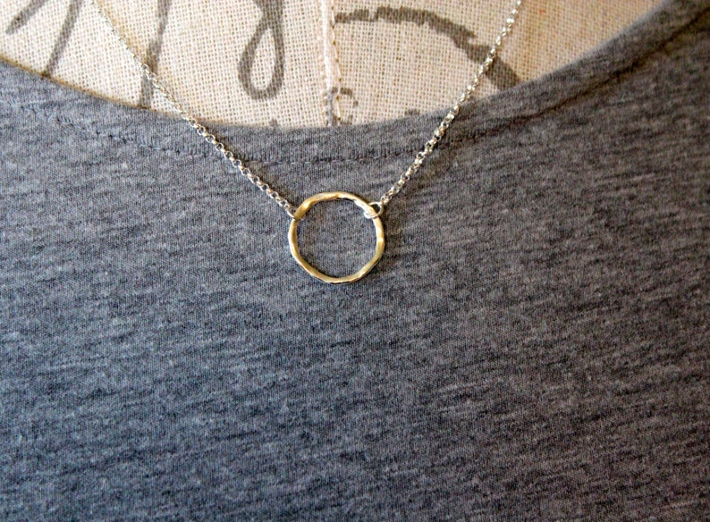 Sterling Silver Jewelry, Sterling Silver Necklace, Circle of Life Necklace image 1