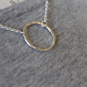 Sterling Silver Jewelry, Sterling Silver Necklace, Circle of Life Necklace image 4