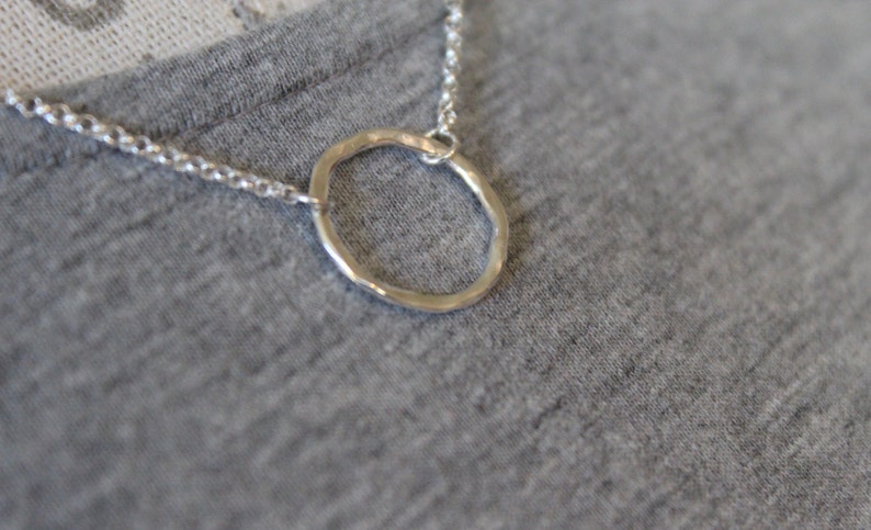 Sterling Silver Jewelry, Sterling Silver Necklace, Circle of Life Necklace image 4