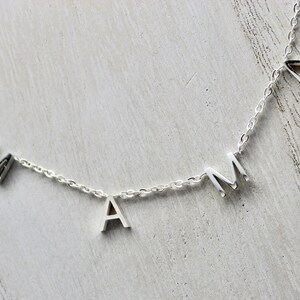 Mama Necklace , Mama Letter Necklace , Spaced Letter Necklace, Custom Name Necklace , Initial Necklace, Personalized Jewelry, Christmas Gift