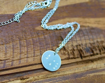 Collar de constelaciones del zodiaco - Signo de astrología personalizado - Collar colgante de monedas de disco en plata, colgante de monedas del zodíaco, plateado, Géminis