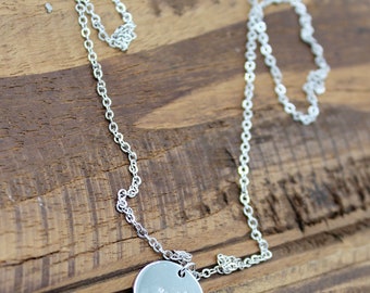 Collar de constelaciones del zodiaco - Signo de astrología personalizado - Collar colgante de moneda de disco en plata, colgante de moneda del zodíaco, plateado, Leo