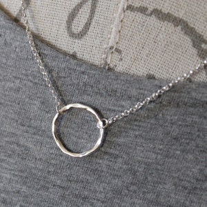 Sterling Silver Jewelry, Sterling Silver Necklace, Circle of Life Necklace image 5