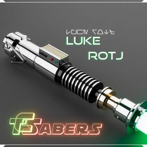 Luke Skywalker&#39;s ROTJ Lightsaber Neopixel or RGB, Metal Hilt w/ Custom Blade, Star Wars (XenoPixel V3, Proffie 2.2, or RGB)