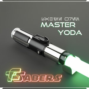 Master Yoda&#39;s Lightsaber Neopixel or RGB, w/ Custom Blade & Hard Case, Star Wars (XenoPixel V3 or RGB)