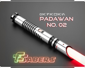 Sable de luz Padawan n.° 02 Neopixel o RGB, empuñadura de metal con hoja personalizada, Star Wars (XenoPixel V3, Proffie 2.2 o RGB)