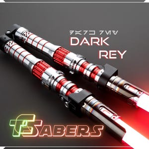Dark Rey&#39;s Lightsaber Neopixel oder RGB, The Rise of Skywalker, mit Custom Klinge & Hardcase, Star Wars (XenoPixel V3, Proffie 2.2, oder RGB)