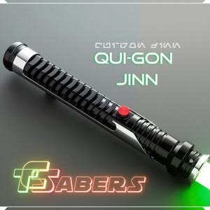 Qui-Gon Jinn&#39;s Lightsaber Neopixel oder RGB, mit Custom Klinge & Hartschalenkoffer, Star Wars (XenoPixel V3, Proffie 2.2, oder RGB)