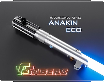 Sable de luz ecológico de Anakin, Neopixel o RGB, empuñadura de metal con hoja personalizada, Star Wars (XenoPixel V3, Proffie 2.2 o RGB)