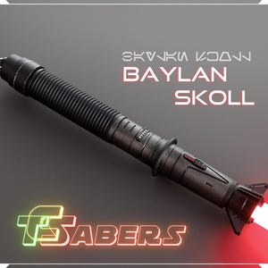 Baylan Skoll Lightsaber Neopixel oder RGB, Ahsoka, mit Custom Klinge & Hardcase, Star Wars (XenoPixel V3, Proffie 2.2, oder RGB)