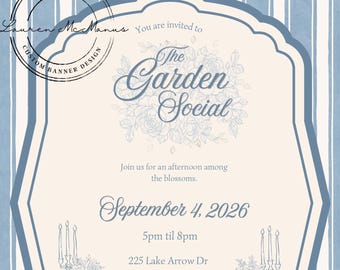 Invitación a una fiesta en el jardín